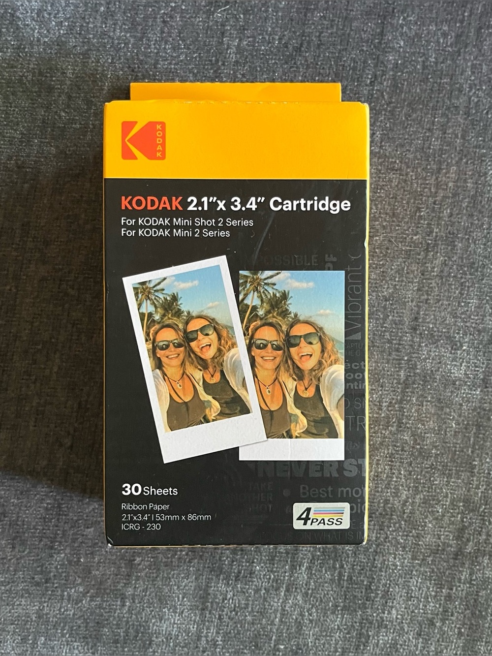 KODAK Mini Shot 2 Instant Print Cartridge With 30 Sheets 2.1"x3.4"